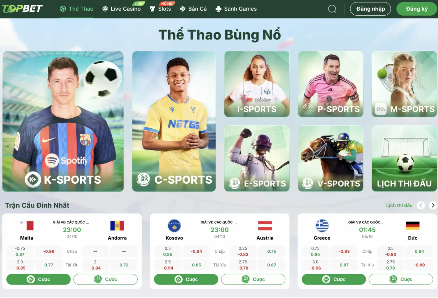 Topbet - Top2 trang cá độ bóng đá nhiều người chơi nhất 2026